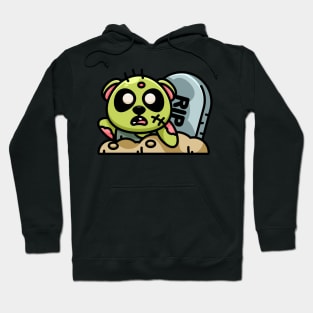 Cute zombie panda cartoon Hoodie